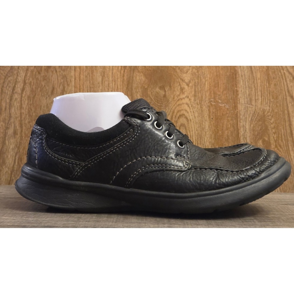Clarks Collection Cotrell Edge Leather Lace Up Shoes Mens Size 7 Black